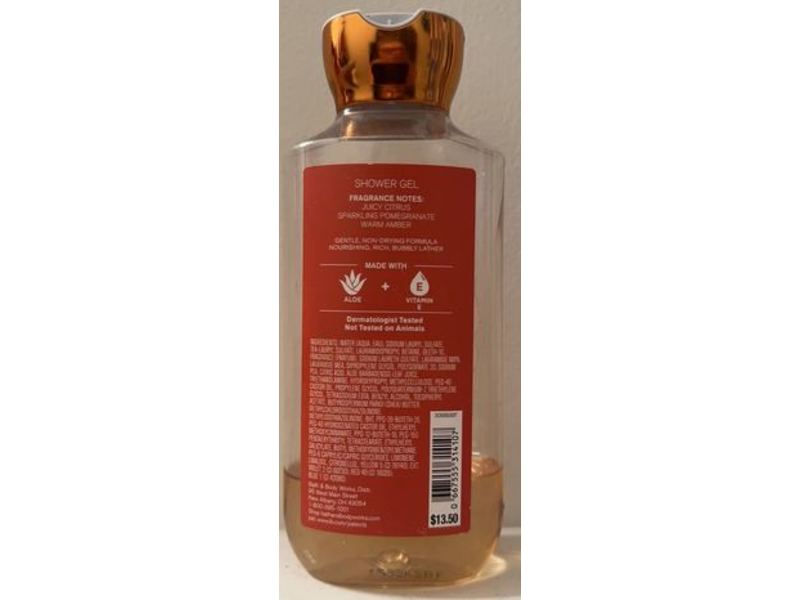 Bath & Body Wash Shower Gel, Golden Clementine & Amber Aloe + Vitamin E, 10 fl oz/ 295 mL