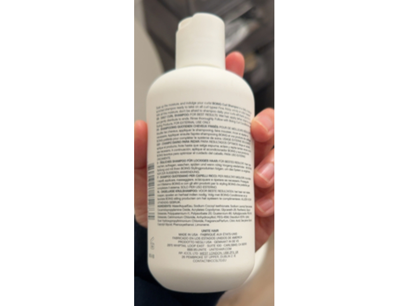 Unite Boing Curl Shampoo, Moisture Balance, 8 fl oz/236 mL