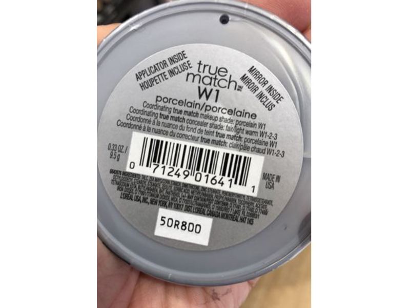 L'Oreal Paris True Match Powder, W1 Porcelain, 0.33 oz/9.5 g