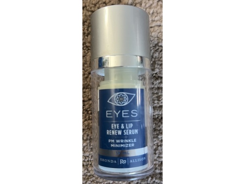 Rhonda Allison Eye & Lip Renew Serum, Pm wrinkle minimizer, 15 mL