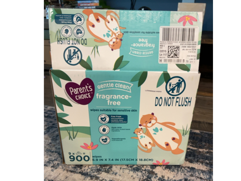 Parent's Choice Gentle Clean Baby Wipes, 900 Count