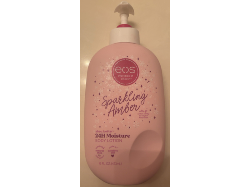 EOS Shea Better Moisture Body Lotion, Sparkling Amber, 16 fl oz/473 mL