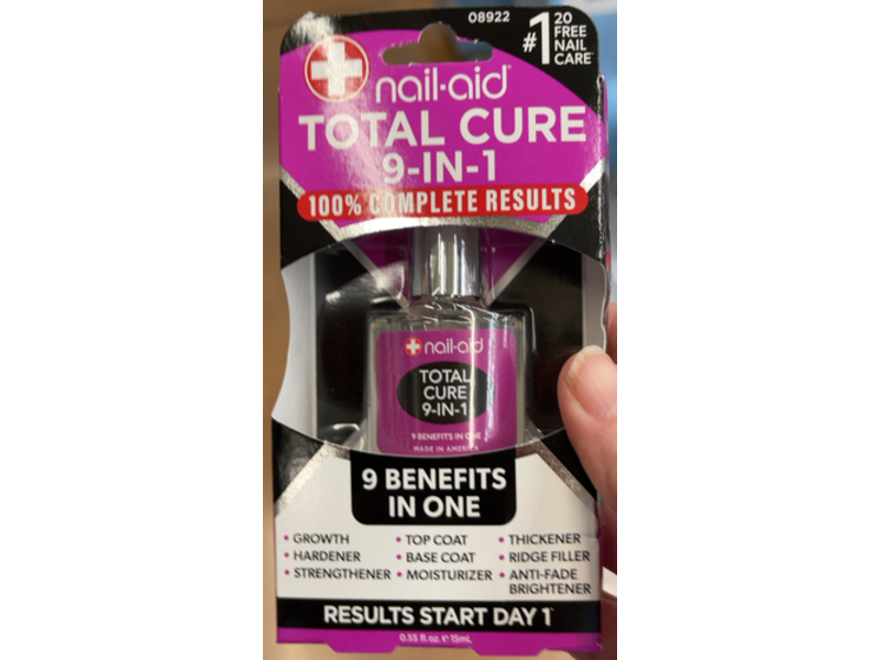 Nail - Aid Total Cure 9 - In - 1 Nail Treatment, 0.55 oz/15 mL