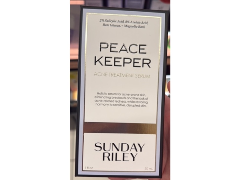 Sunday Riley Peace Keeper Acne Treatment Serum, 1 fl oz/30 mL