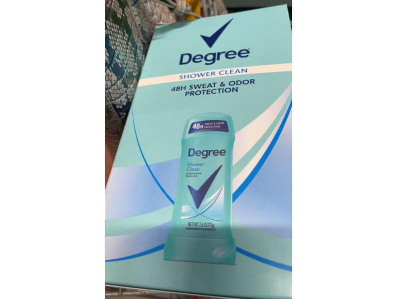 Degree Shower Clean Antiperspirant Deodorant, 2.6 oz/74g