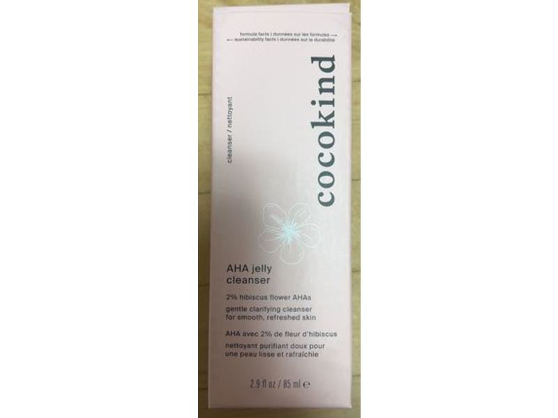 Cocokind Aha Jelly Cleanser, 2.9 fl oz/85 mL