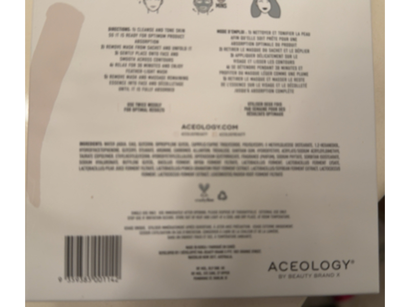 Aceology Probiotic Restoring Biodegradable Mask, 0.70 oz/20 g