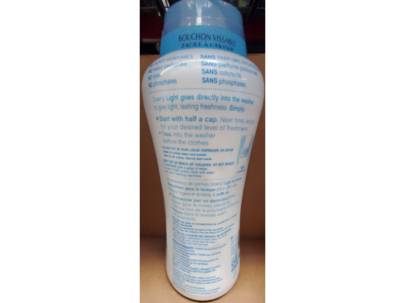 Downy Light In-Wash Scent Booster Beads, Ocean Mist, 37.5 oz/1.06 kg