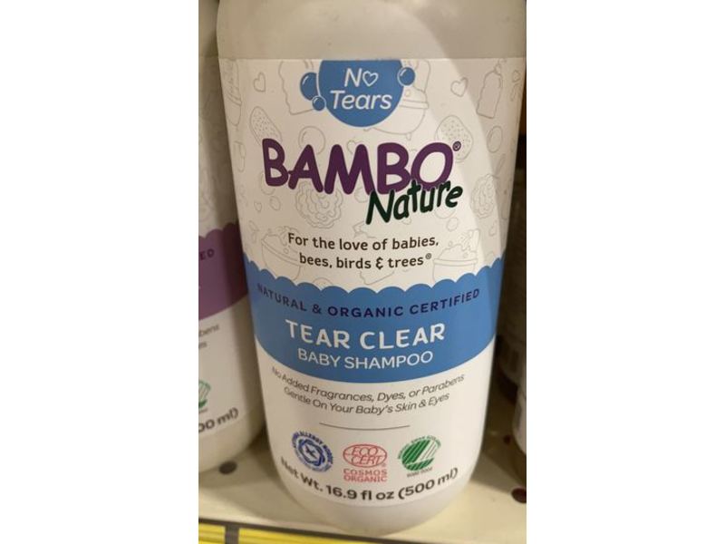 Bambo Nature Tear Clear Baby Shampoo, 16.9 fl oz/500 mL