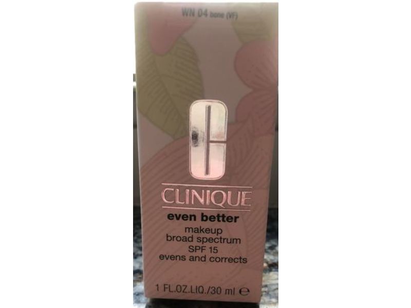 Clinique Even Better Makeup, SPF 15, WN 04 Bone, 1 fl oz/30 mL
