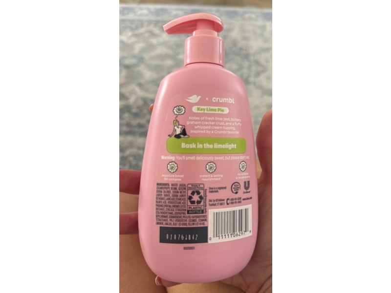 Dove X Crumbl Hand Wash, Key Lime Pie, 12 fl oz