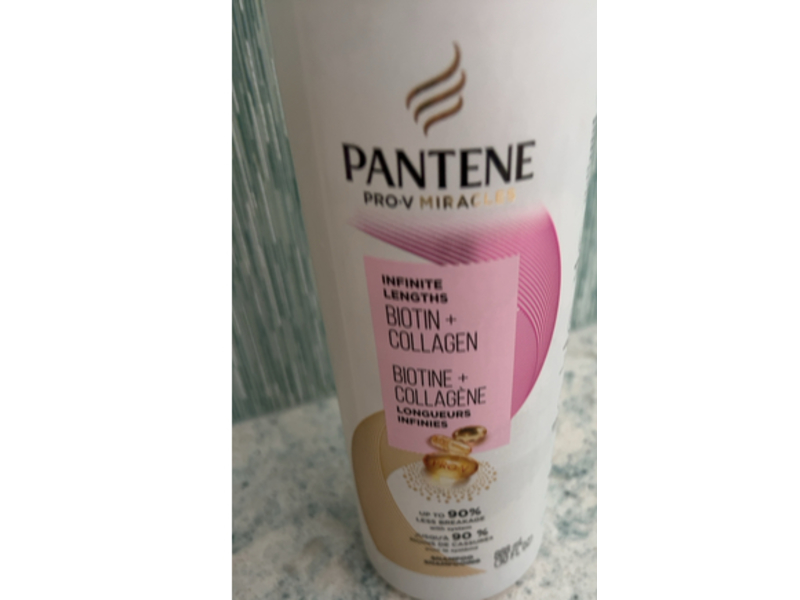 Pantene Infinite Lengths Shampoo, Biotin + Collagen, 30 fl oz/887 mL