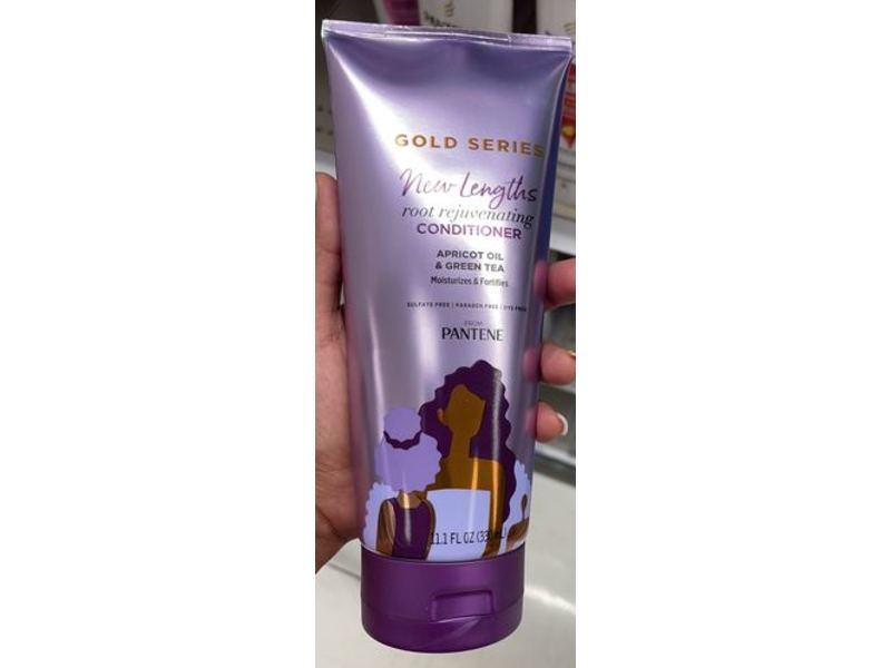 Pantene Gold Series Root Rejuvenating Conditioner, Apricot Oil & Green Tea, 11.1 fl oz