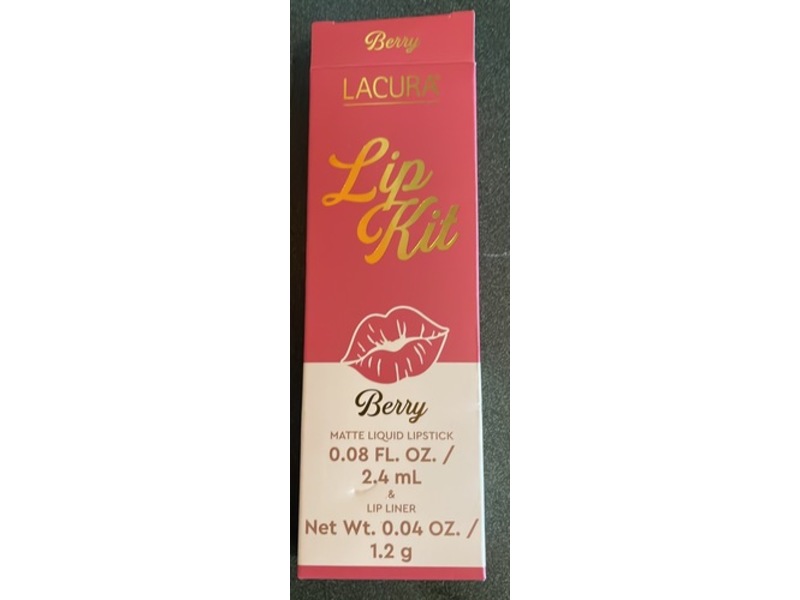 Lacura Lip Kit Matte, Berry, 0.04 oz/1.2 g