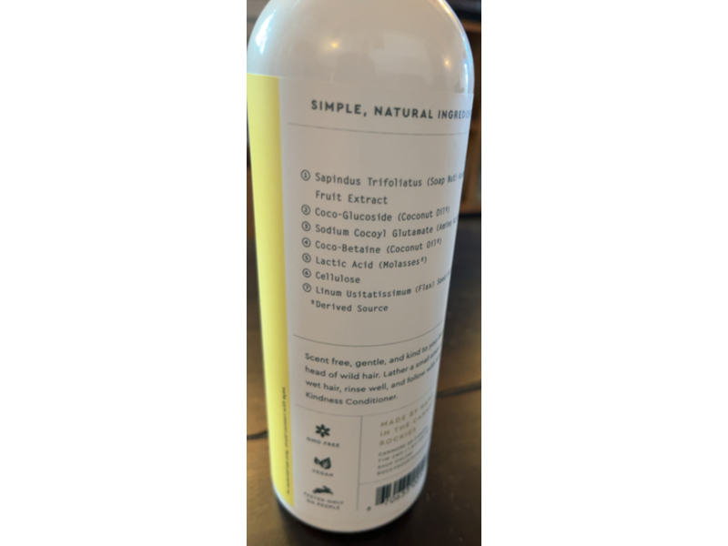 Rocky Mountain Soap Wild Kindness Shampoo, Plant-Based Aminos + Soap Nut & Canadian Flax Seed