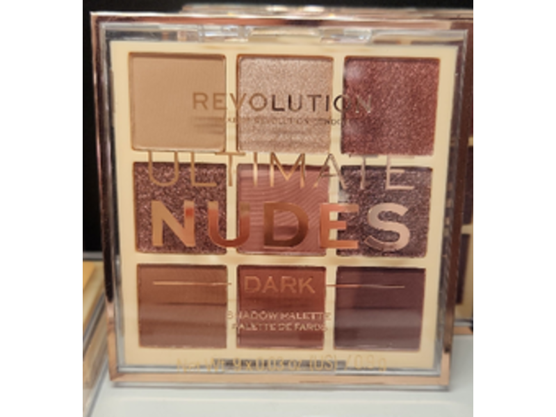Makeup Revolution Ultimate Nudes Eyeshadow Palette, Dark, 8.1 g