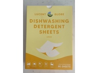 Lucent Globe Dishwashing Detergent Sheets, Lemon, 80 Count - thumbnail 2