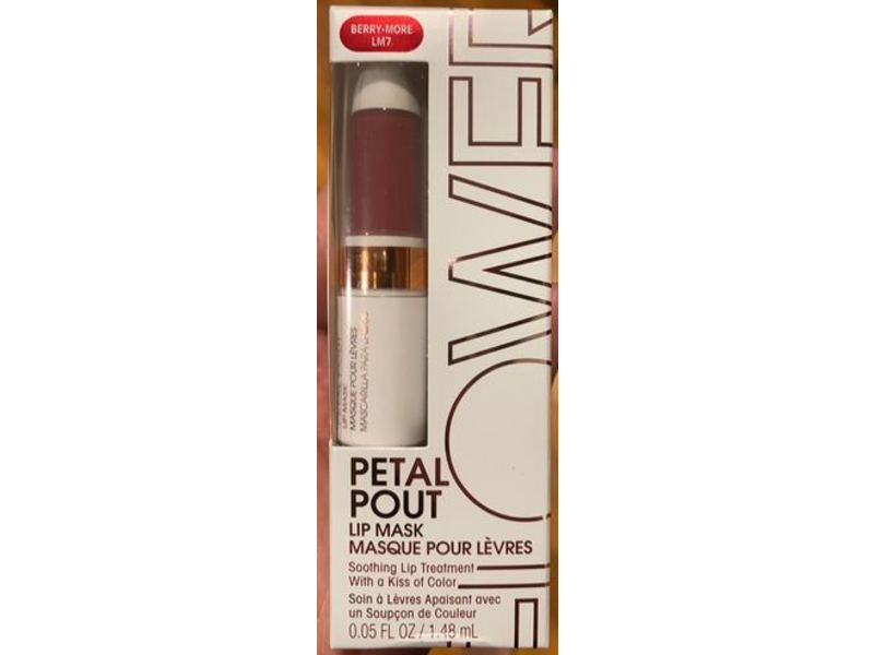 Flower Beauty Petal Pout Lip Mask, Berry-More, 0.05 fl oz/1.48 mL