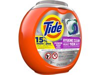 Tide+ Hygienic Clean Heavy 10x Duty Power Laundry Detergent Pods, Spring Meadow, 42 oz/1.21 kg, 25 Pacs - thumbnail 1