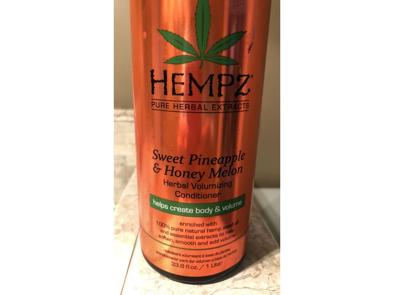 Hempz Herbal Volumizing Conditioner, Sweet Pineapple & Honey Melon, 33.8 fl oz/1 L