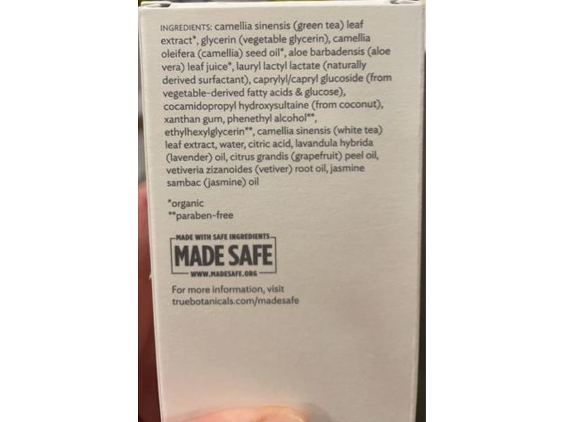 True Botanicals Nourishing Cleanser, Renew, 3.9 fl oz/114 mL