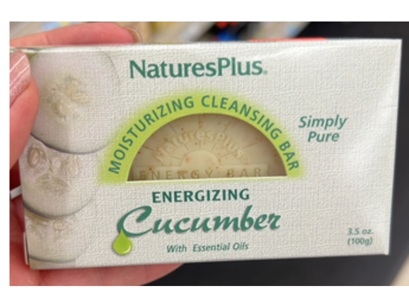 NaturesPlus Cucumber Moisturizing Cleansing Bar, 3.5 fl oz/100 g
