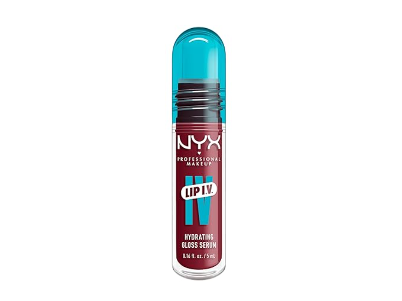 NYX Professional Makeup Lip IV Hydrating Gloss Serum, Bubblegum Burst, 0.16 fl oz /5 mL