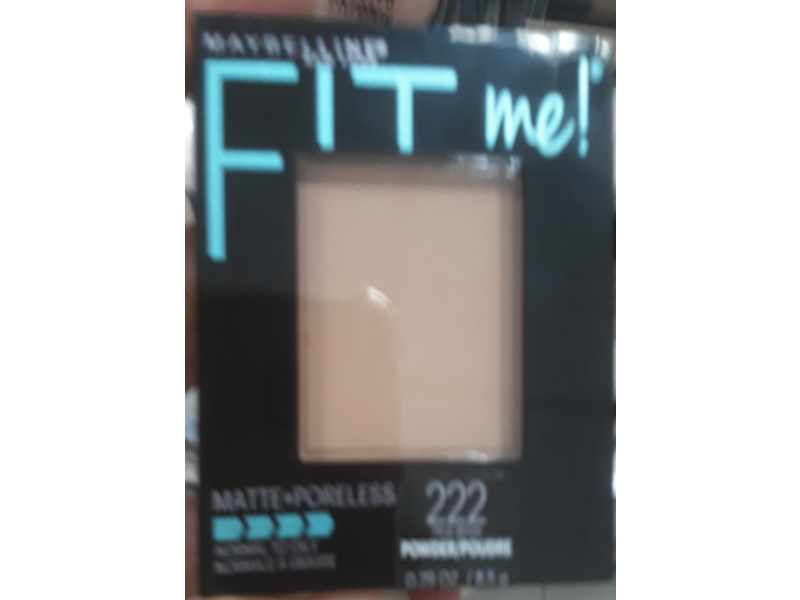 Maybelline Fit Me Matte + Poreless Powder, 222 True Beige, 0.29 oz/8.5 g