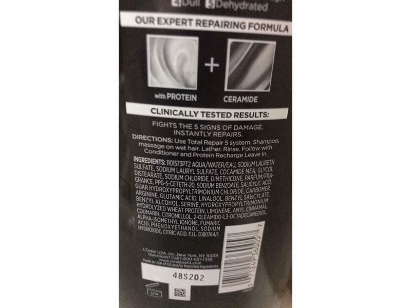 L'Oreal Paris Elvive Total Repair 5 Shampoo, 40 fl oz