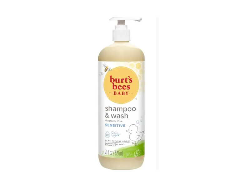Burt’s Bees Baby Shampoo & Wash, Fragrance Free Sensitive, 21 fl oz/621 mL