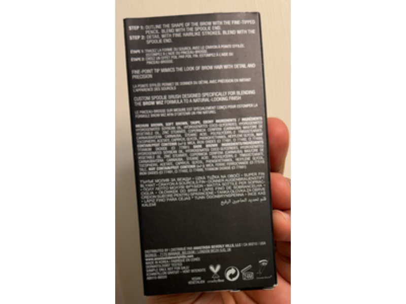 Anastasia Beverly Hills Brow Wiz Skinny Brow Pencil, Brown, 0.001 oz/0.03 g