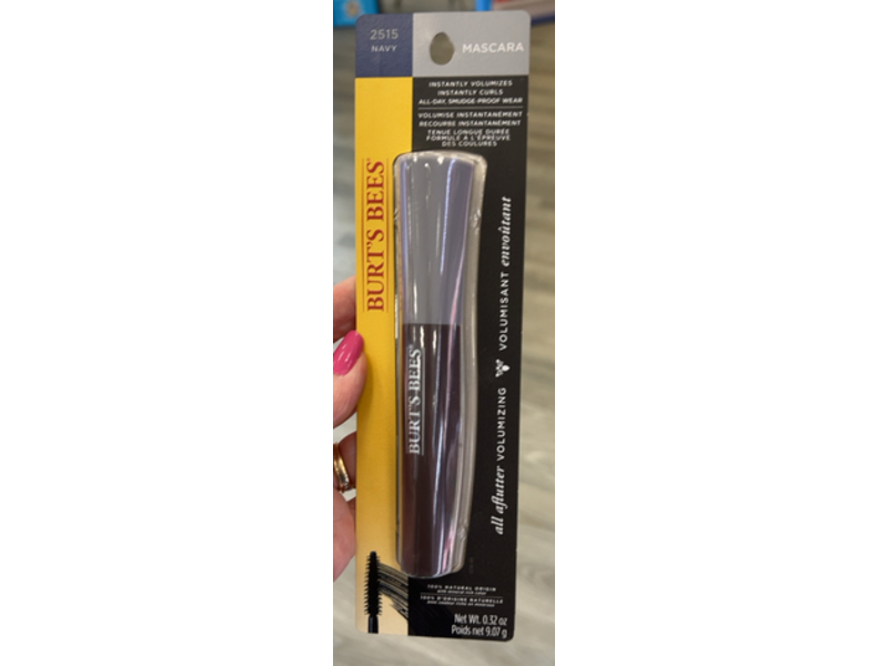 Burt’s Bees All Aflutter Volumizing Mascara, Navy, 0.32 oz/9.07 g