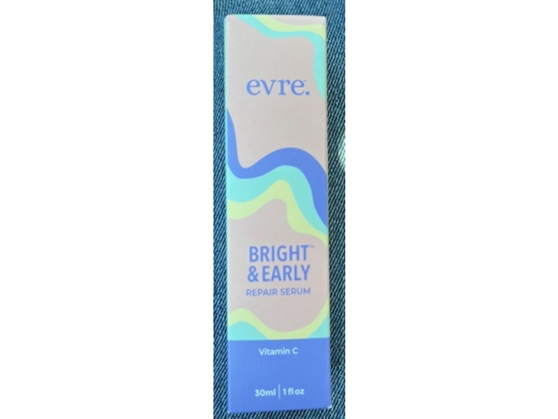Evre Bright & Early Repair Serum, Vitamin C, 1 fl oz/30 mL