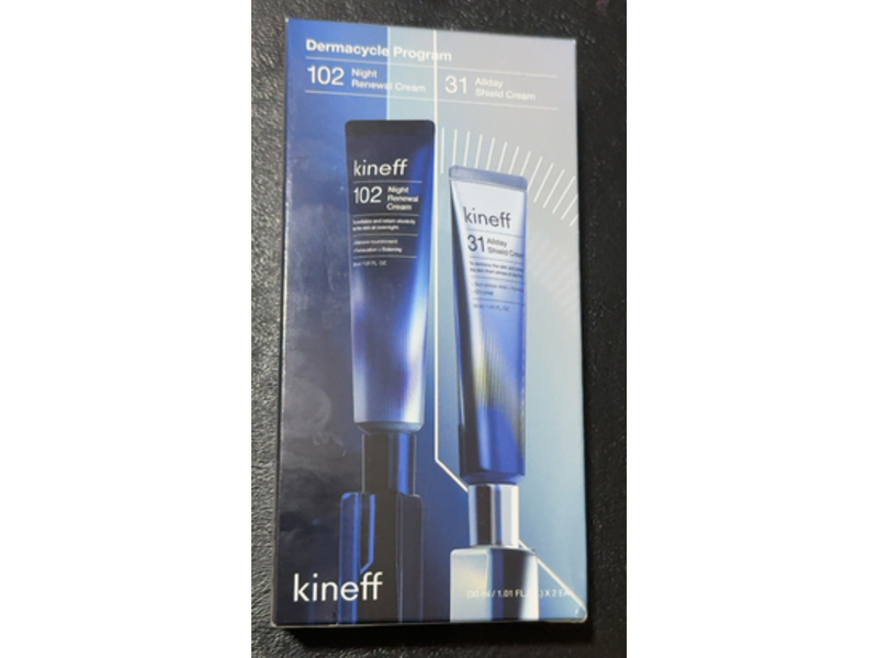 Kineff Dermacycle Program 102 Night Renewal Cream & 31 Allday Shield Cream Set, 1.01 fl oz/30 mL, 2 Count