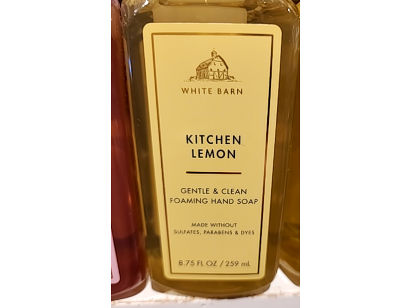 White Barn Gentle & Clean Foaming Hand Soap, Kitchen Lemon, 8.75 fl oz/259mL