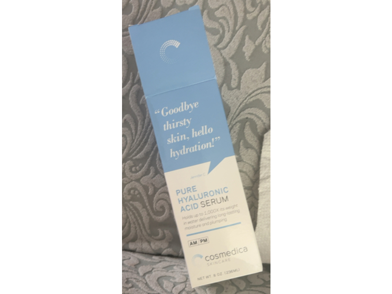 Cosmedica Skincare Pure Hyaluronic Acid Serum, 8 oz/236 mL