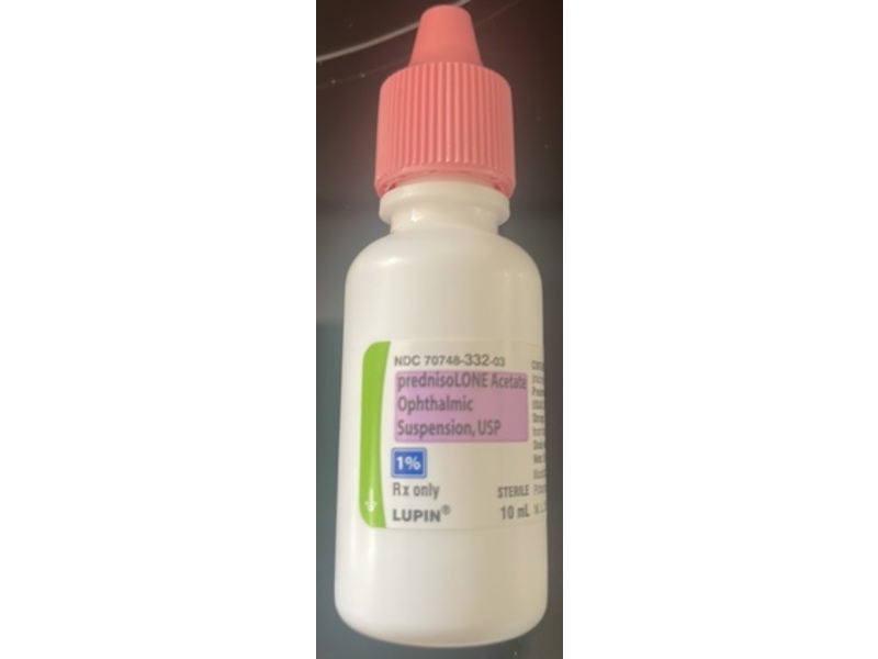prednisoLONE Acetate Ophthalmic Suspension 1%, 10 mL, Lupin (Rx)