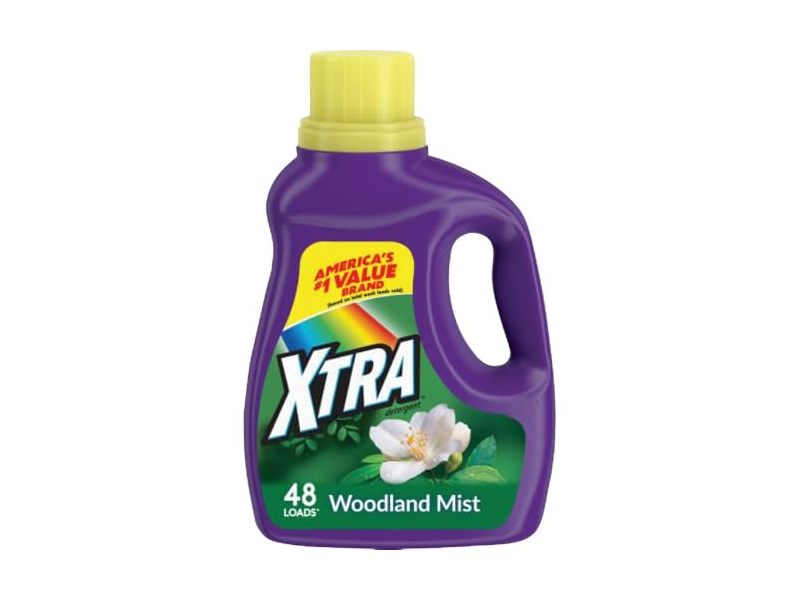 Xtra Liquid Laundry Detergent, Woodland Mist, 48 Loads, 57.6 fl oz/1.7 L