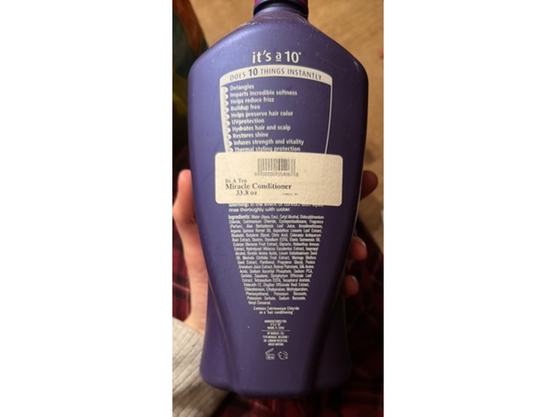 It's a 10 Miracle Daily Conditioner, 33.8 fl oz/1 L