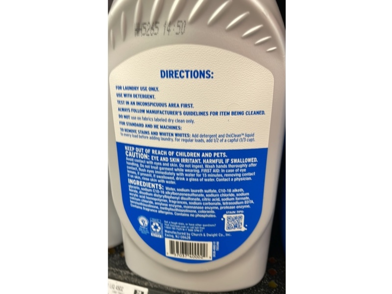 OxiClean White Revive Whitener & Stain Remover, 45 fl oz/1.33 L