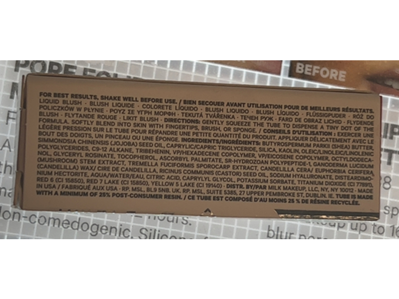 Milk Makeup Bionic Blush, Fly, 0.28 oz/8 mL