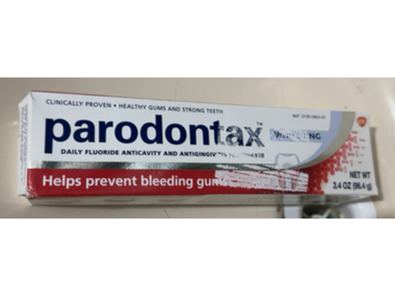 Paradontax Fluoride Whitening Toothpaste, 3.4 oz/96.4 g