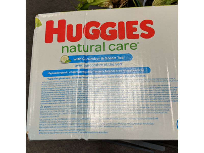 Huggies Natural Care Refreshing Baby Diaper Wipes, Cucumber & Green Tea, 560 Count