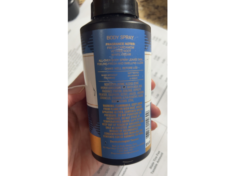 Bath & Body Works Body Spray, Gingham Hero, 3.7 oz/104 g