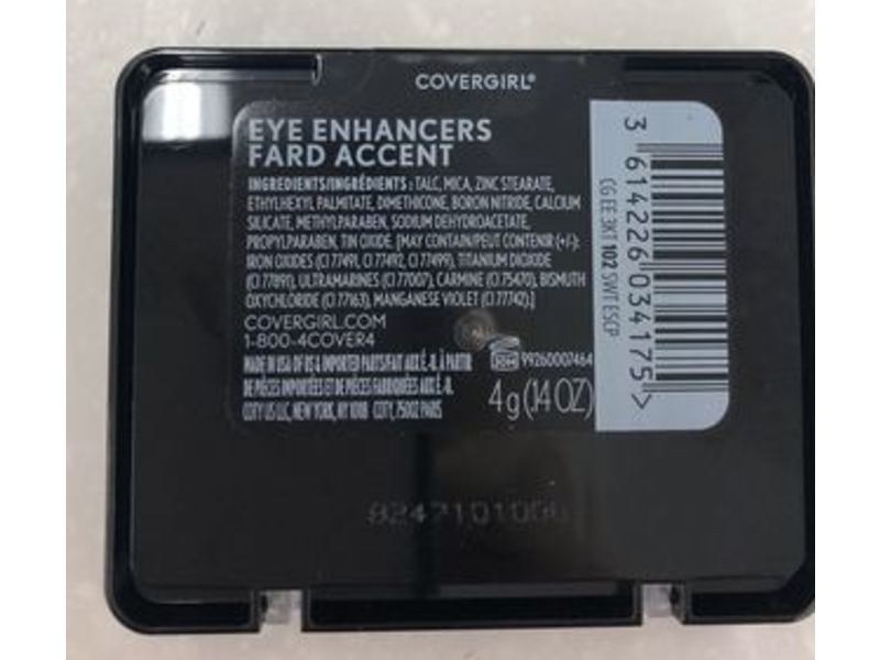 CoverGirl Eye Enhancers Eye Shadow, 120 Sweet Escape, 0.14 oz/4 g