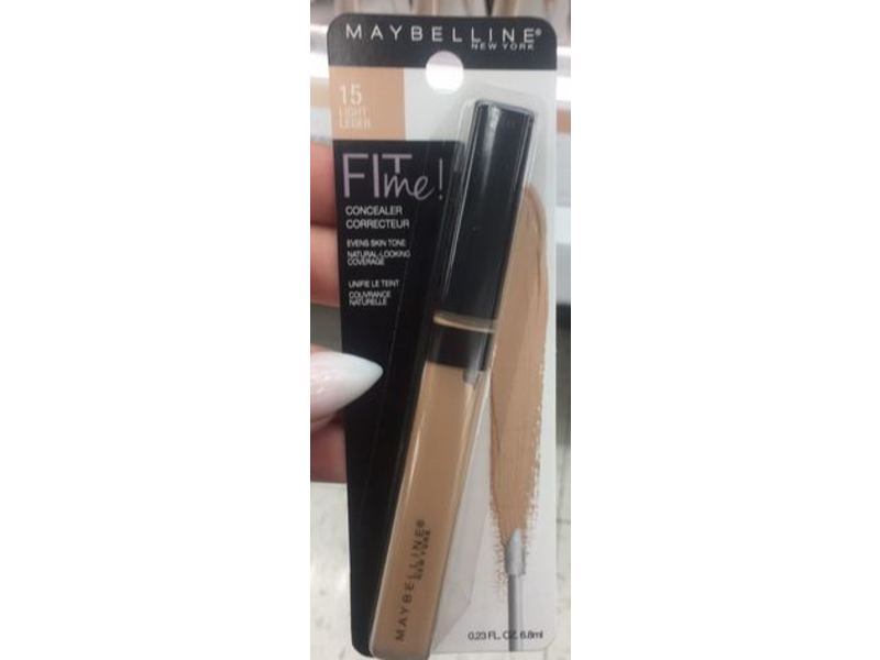 Maybelline New York Fit Me Concealer, 15 Light, 0.23 fl oz/6.8 mL
