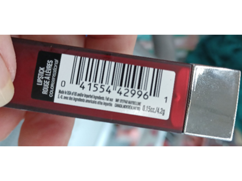 Maybelline New York Lipstick, 695 Divine Wine, 0.15 oz/4.2 g