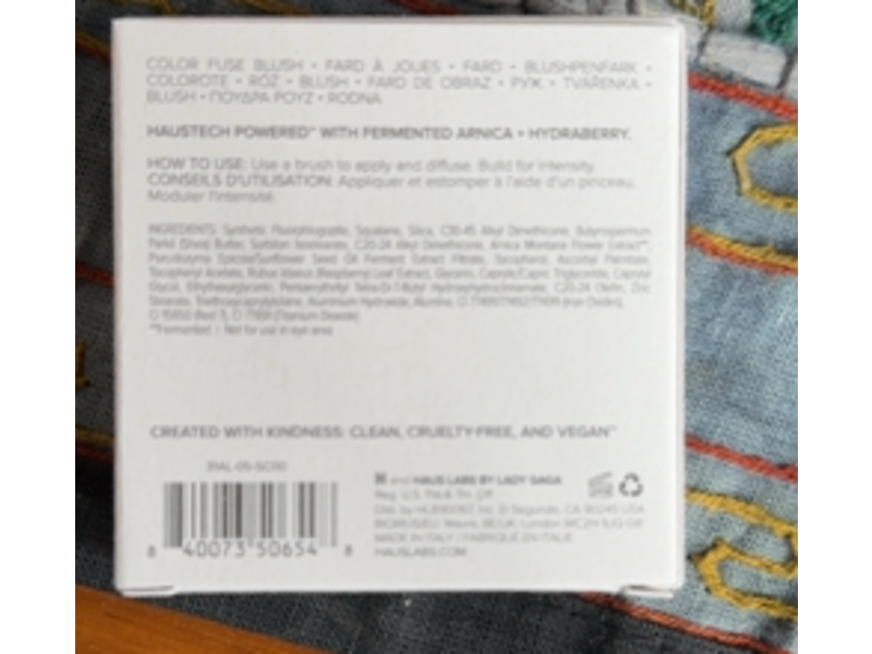 Haus Labs By Lady Gaga Color Fuse Blush, Pomelo Peach, 0.18 oz/5 g