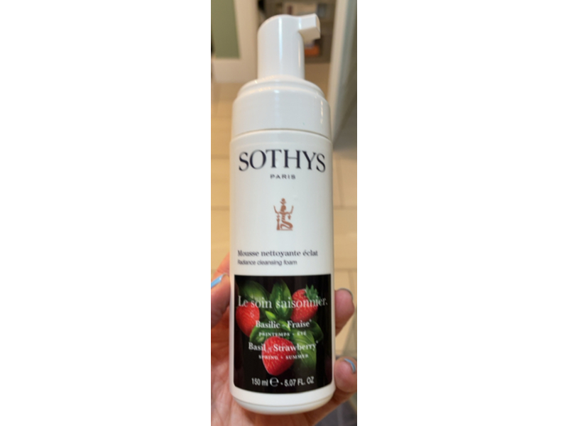Sothys Radiance Cleansing Foam, Basil - Strawberry, 5.07 fl oz/150 mL