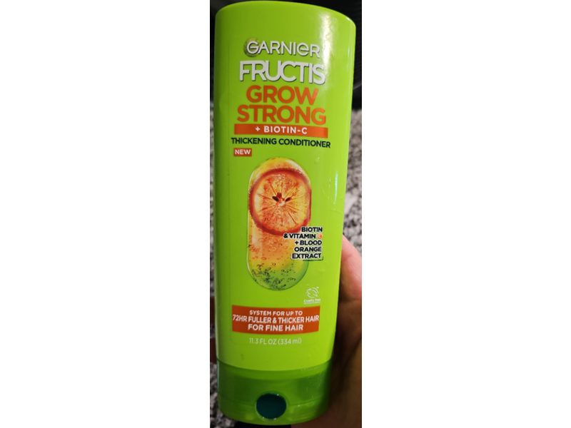 Garnier Fructis Grow Strong Thickening Conditioner, +Biotin-c, 11.3 fl oz/334 mL